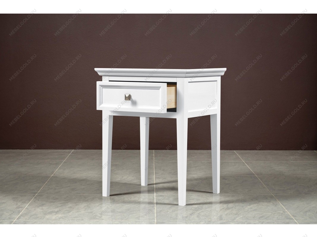 Тумба прикроватная 1 ящик Manhattan (Белый) | изображение 4