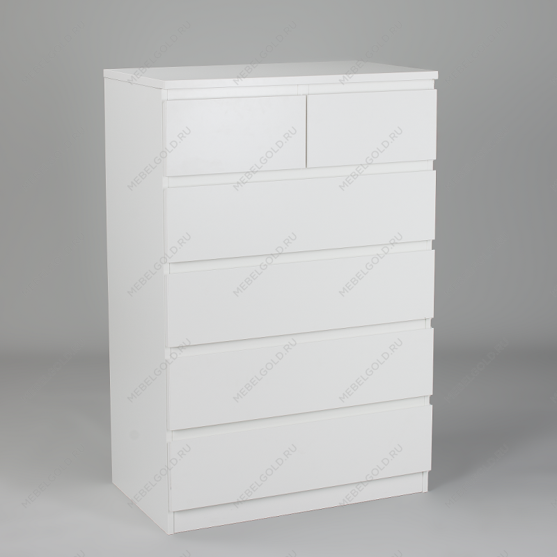 МАЛЬТА комод ИКЕА / IKEA 4+2 ящика 80х121 белый | изображение 1