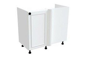 Стол под мойку угловой СМУ-100 л, Бьянка (900*470*820) Белый, 21112