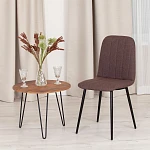 Стул ARC, ткань/металл, 46 х 52 х 88 см, коричневый 01/черный | изображение 9