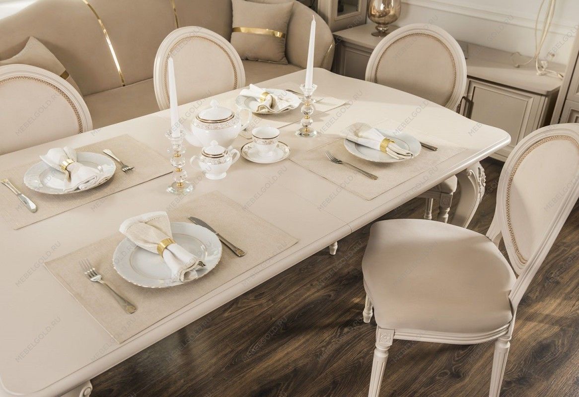 Стол Мокко прямоугольный бежевый | изображение 8