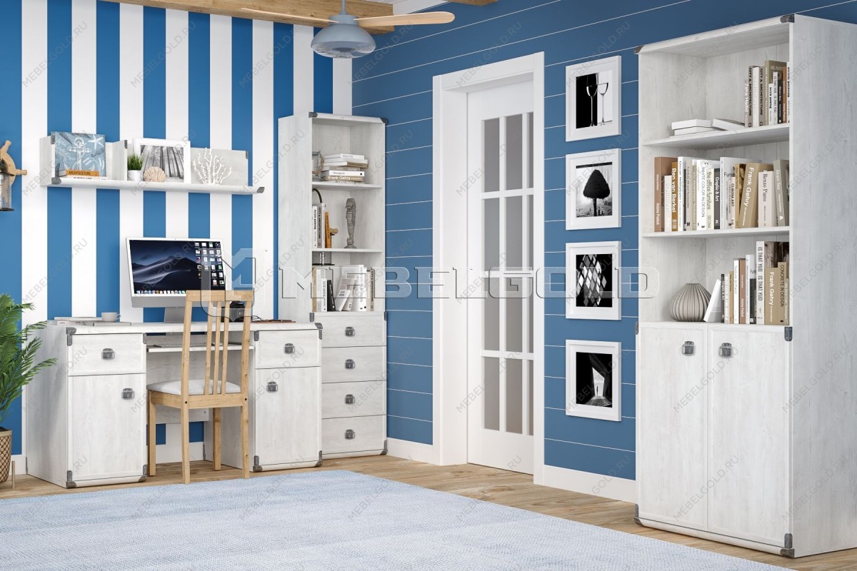 Стол письменный Индиана JBIU2D2S сосна каньон - Выставка Лобня | изображение 4