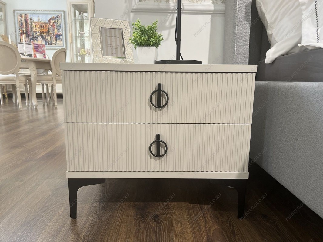 Тумба прикроватная Стелла светло серый камень | изображение 3