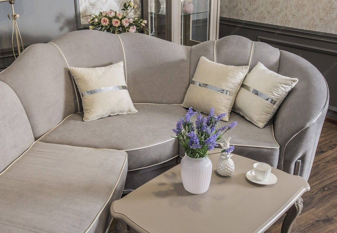 Диван Гравита угловой 3-у-1 серый серебро | изображение 5