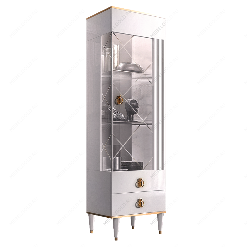 м. Марьина Роща - Витрина 1-ств. (правая) Римини СОЛО (белый золото) РМВ1-1С (s)