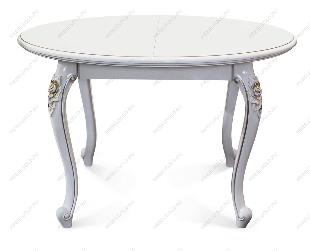 Стол Натали круглый белый глянец | изображение 2