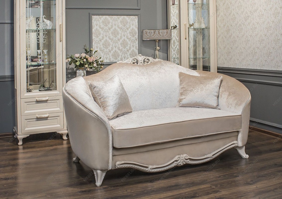 Диван Мокко 2х местный бежевый, без раскладного механизма | изображение 3