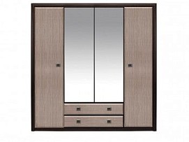 Шкаф платяной Коен SZF 4D2S Венге/Штрокс (NEW)