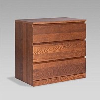 Варма Прайм 3 комод 80x77x48 шпон ясень, коричневый