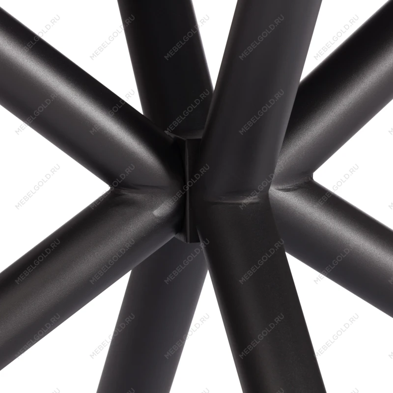 Стол обеденный Winston/Винстон, столешница керамика (глянцевая) / опоры металл, белый/черный, (120+30+30)x80x75(+1) см | изображение 12