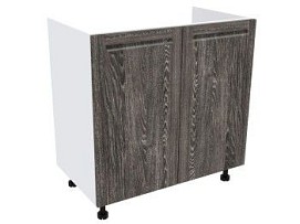 Стол под мойку 2-х дверный СМ-80, Грей (800*470*820) Шале Серебро, 21455