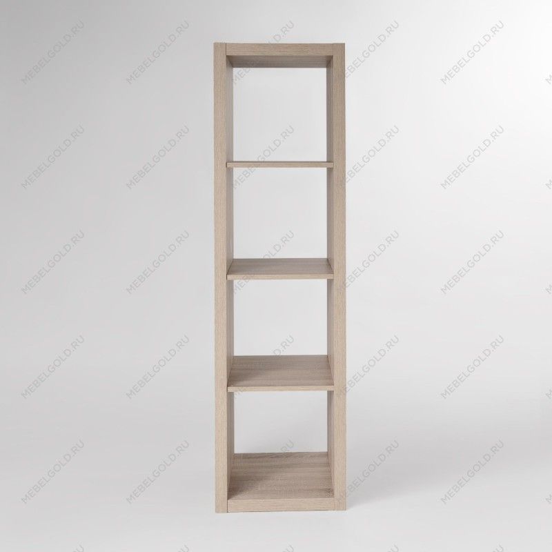 КАЛЛАКС / ФОРА Стеллаж ИКЕА / IKEA 4 с четырьми открытыми ячейками, тамбурат, дуб беленый | изображение 2