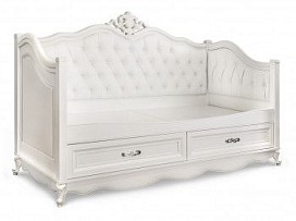 Диван кровать Мишель белый матовый