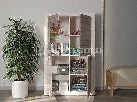 Шкаф с витриной Оливия 2V2D