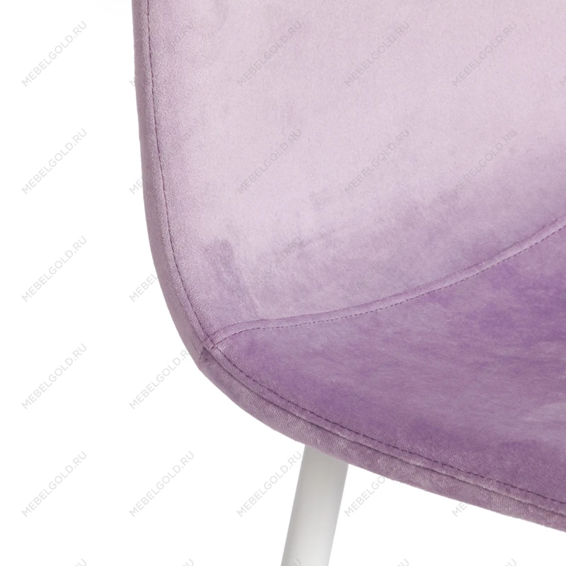 Стул BREEZE (mod. 4724)/1 шт. в упаковке, вельвет/металл, 44 х 53 х 87 см, Light lavander (светло-лавандовый) HLR26 / белый | изображение 6