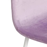 Стул BREEZE (mod. 4724)/1 шт. в упаковке, вельвет/металл, 44 х 53 х 87 см, Light lavander (светло-лавандовый) HLR26 / белый | изображение 6