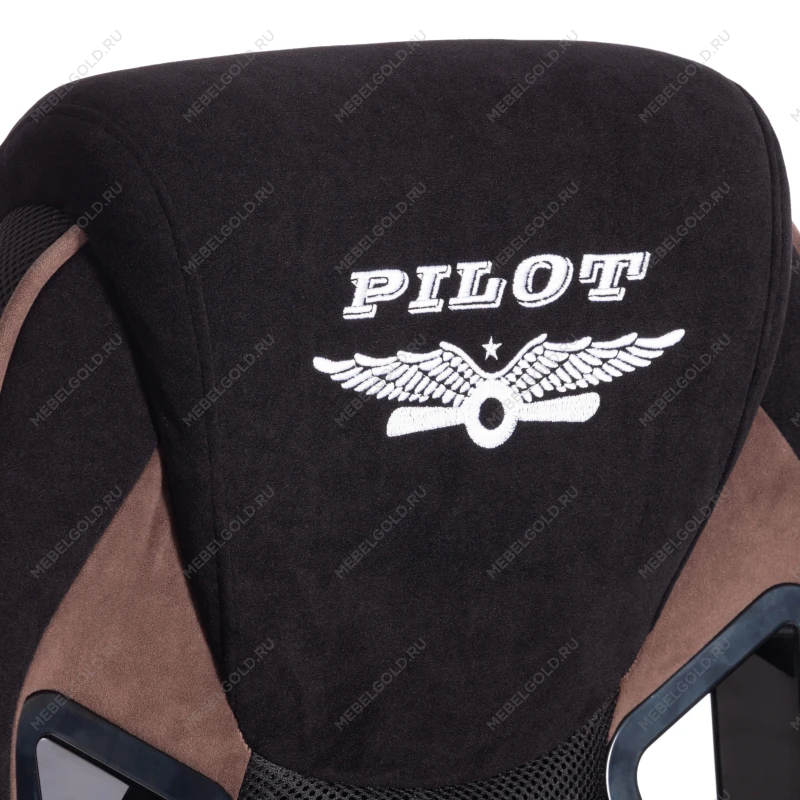 Кресло PILOT (24), флок/ткань, черный/черный/коричневый, 35/TW-11/6 | изображение 7