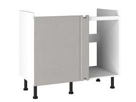 Стол под мойку угловой СМУ-110, Виста (1000*534*870) Экокожа Бежевый, 26504