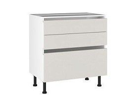 Стол с ящиками СЯ-80, Виста (800*523*870) Экокожа Белый, 26221