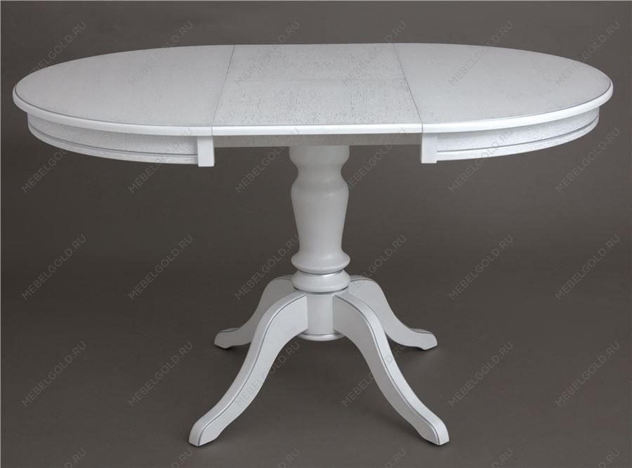 Стол Эгина (Белый/патина серебро/шпон дуб) | изображение 2