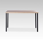 ИНГАР 1/ТТ стол письменный 120x75x55, дуб беленый/черный | изображение 1