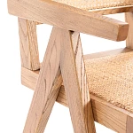 Кресло LOKI, дерево вяз/ротанг, Груша (№3), 50х50х84 см | изображение 6