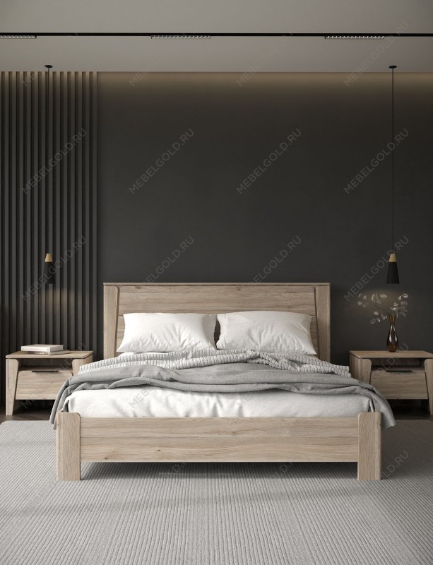 Кровать 1200 с подъемным механизмом, Юта (1422*2130*1004), Дуб Мария | изображение 2