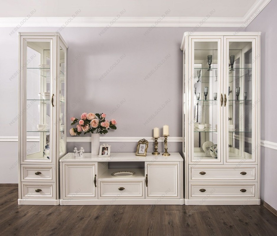 Витрина Натали 1-ств белый глянец | изображение 2