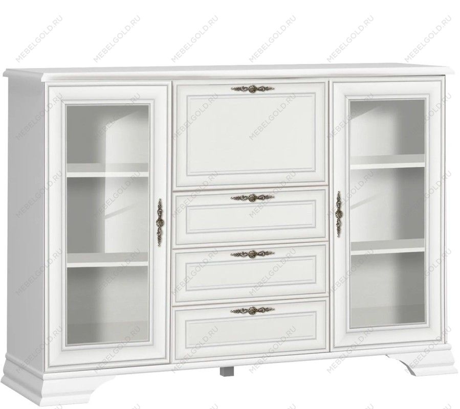 Комод-бар Кентаки KOM2W3S1B белый | изображение 1