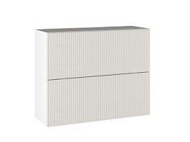Шкаф ШГ-90СМГ, Виста (900*316*720) Экокожа Белый, 26251