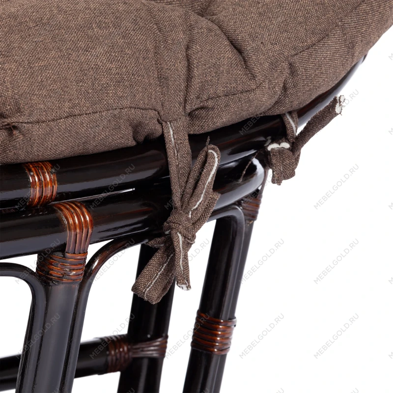 Диван MAMASAN/МАМАСАН 23/02 W/с подушкой, подушка 182х119 см, 169х102х80 см, Antique brown (античный черно-коричневый), ткань, коричневый, 3М7 | изображение 9