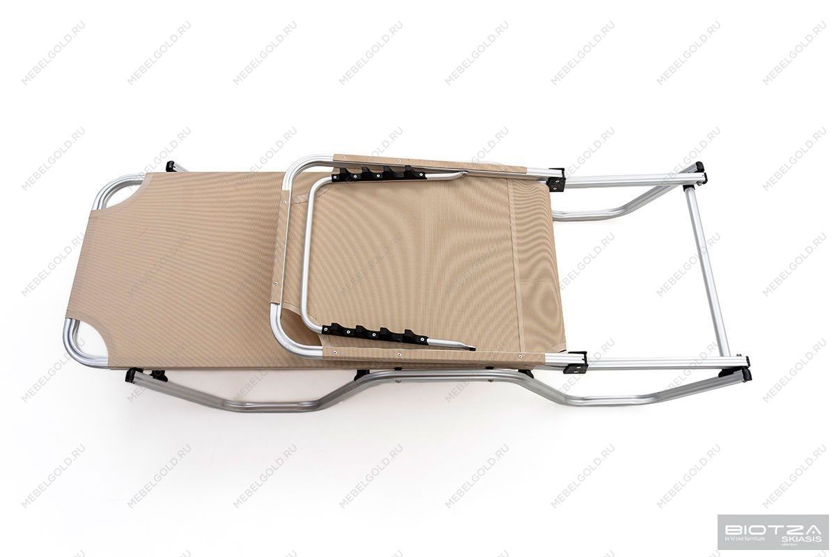 Шезлонг Dias алюминиевый, бежевый | изображение 7