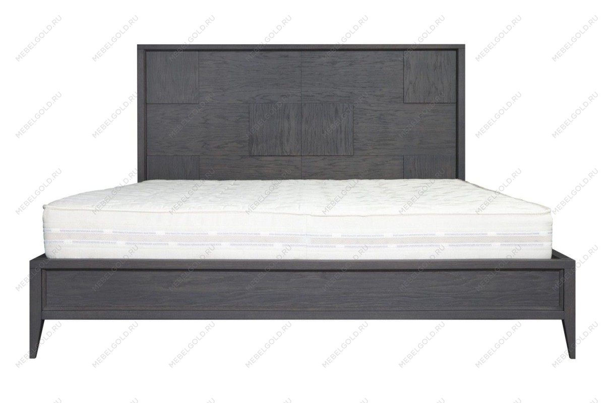 Кровать двуспальная Сидней 180х200, дуб графит