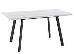 Стол БОРГ-120(160)х80 раздвижной, Серый сланец/Черный | изображение 1