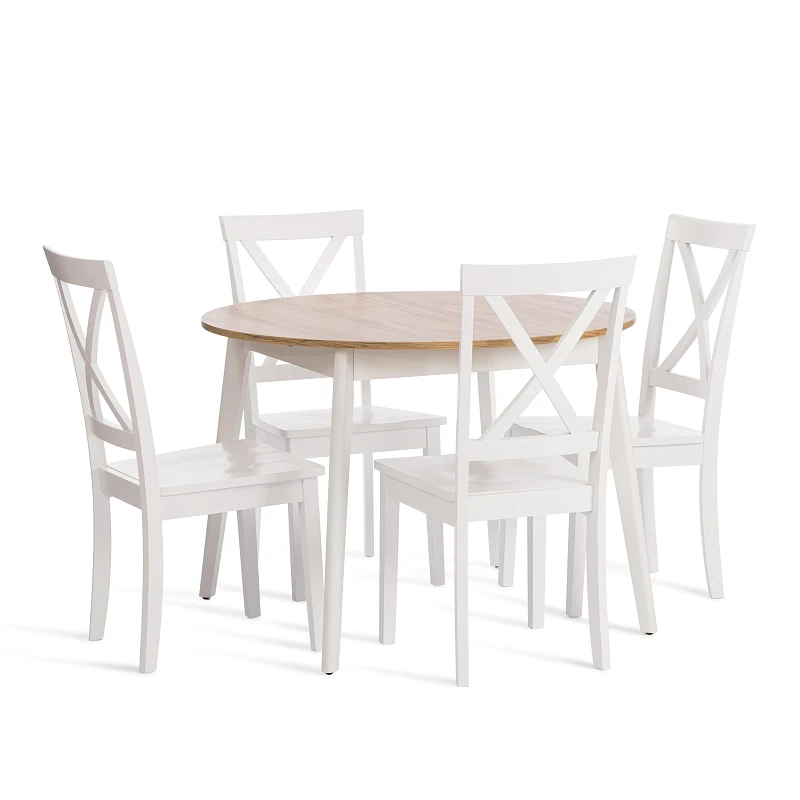 Стул GOLFI (Гольфи), дерево гевея/мдф, 44x54x95, pure white (402) | изображение 8