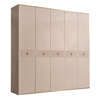 Шкаф 5-ти дверный Римини СОЛО (Латте/Золото) РМШ2/5(s)