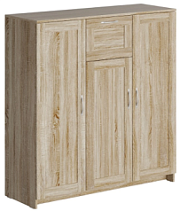 БРИМНЭС / СИРИУС тумба ИКЕА / IKEA 3 двери и 1 ящик 117х123 сонома