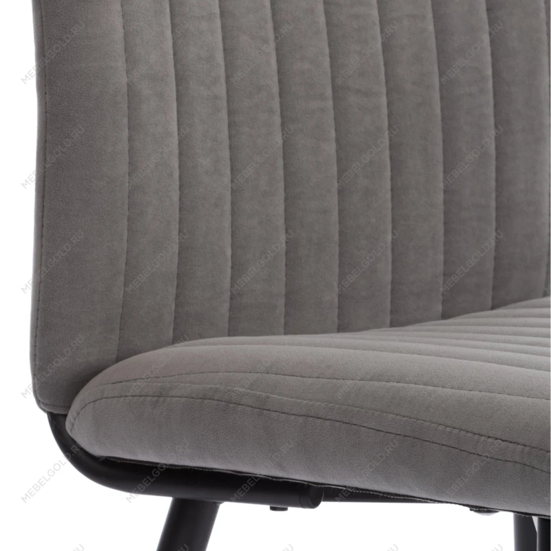 Стул обеденный Monte Carlo, флок, серый/черный, 29, 50х55х93 | изображение 7