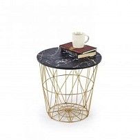 Стол журнальный Halmar HARISSA G (золотой/черный)