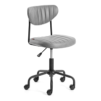 Кресло SLIM, иск. замша, Grey (Cерый)