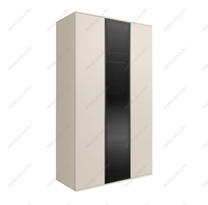 Шкаф 3-х дверный Bogemia Air (Слоновая кость/Черный) БМШ2/3(1)