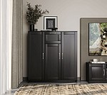 БРИМНЭС / СИРИУС тумба ИКЕА / IKEA 3 двери и 1 ящик 117х123 Дуб Венге | изображение 4