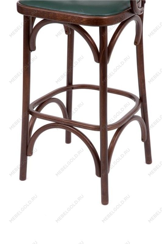 Стул барный 750 Венский мягкий (темный тон, экокожа зеленая) | изображение 5