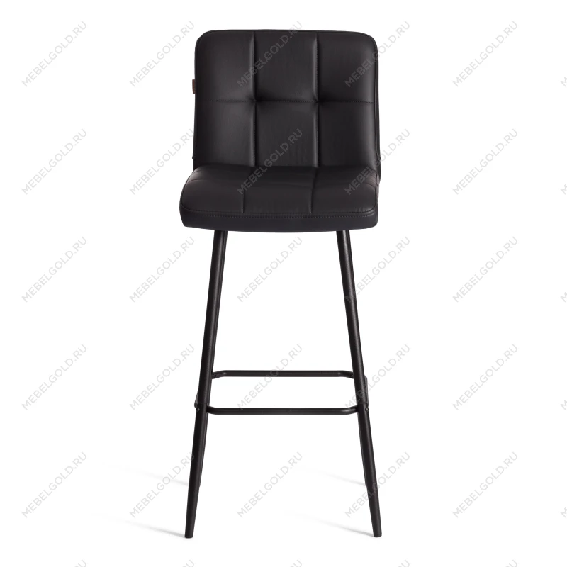 Барный стул Medeo/Медео, экокожа, черный, 45х56х113 см | изображение 4