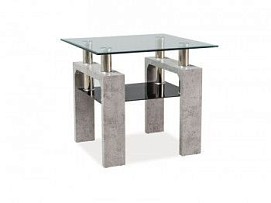 Стол журнальный Signal LISA D (серый)