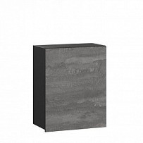 Паола Шкаф кухонный 600 (Чёрный/Камень железный)