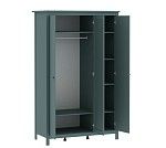 САГА шкаф 3 двери с зеркалом темно-бирюзовый | изображение 2