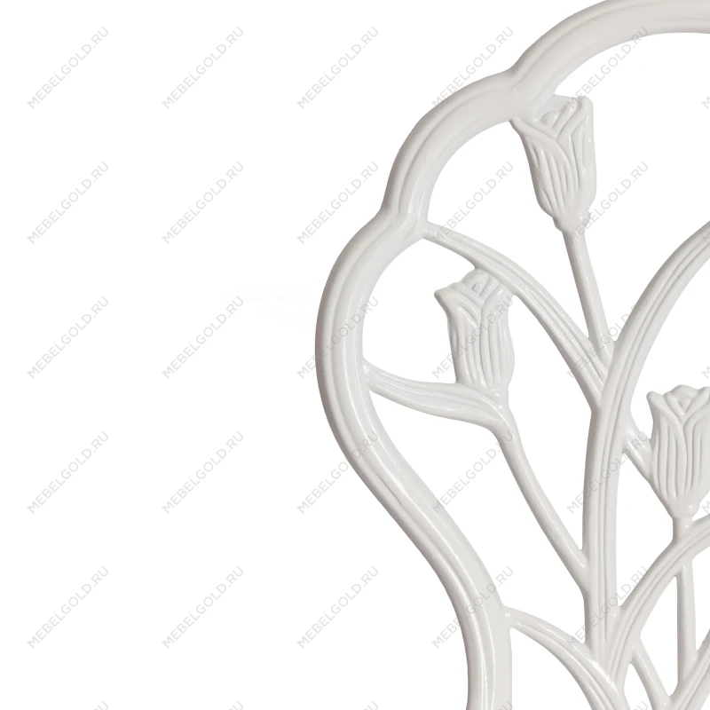 Комплект Secret De Maison Waltz of flowers (стол +2 стула), алюминиевый сплав, D60/H67, 52Х40Х89см, butter white | изображение 8