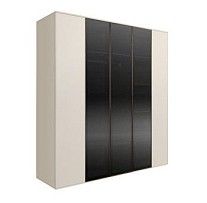 Шкаф 5-ти дв. Bogemia Air (Слоновая кость/Черный) БМШ2/5(3)