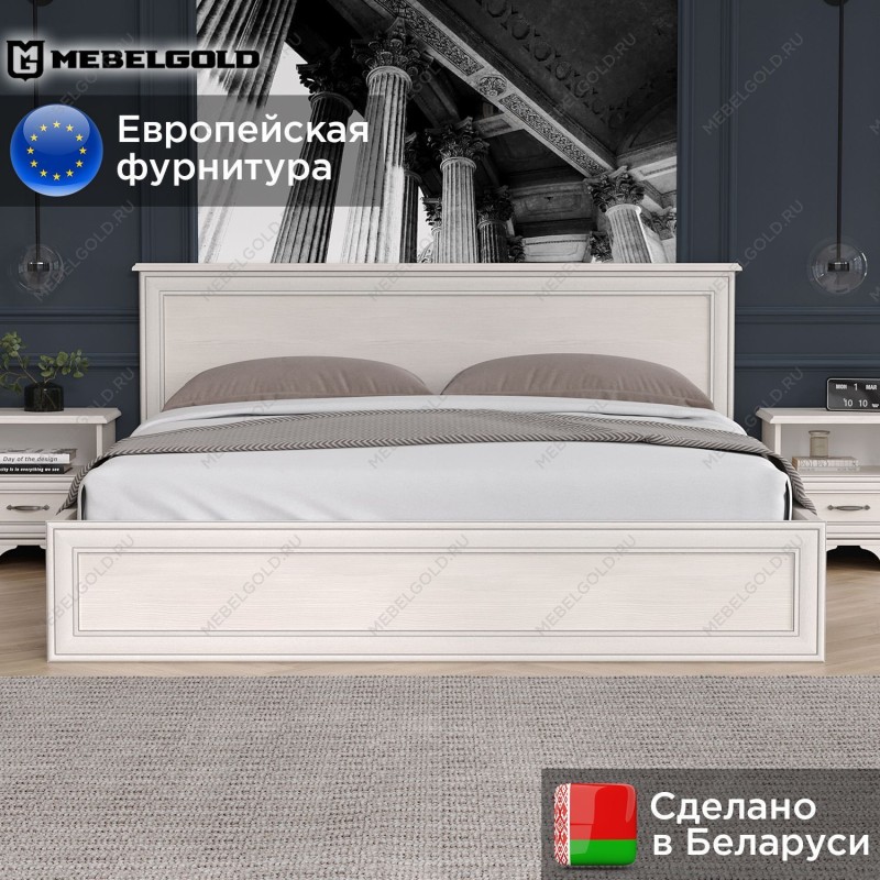 Кровать Тиффани 180 вудлайн кремовый | изображение 1